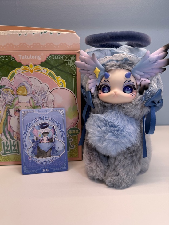 POP MART Other - Tutulong Gloomy Grove Series Plush Blind Box – Gray Angel